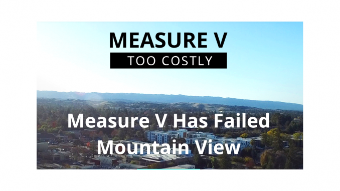A screen grab from the Measure V Too Costly website.