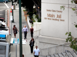 The Santa Clara County Main Jail in San Jose. The county also has a jail in Milpitas. AP file photo.