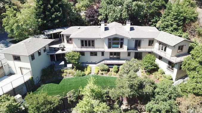 A real estate listing photo shows a six-bedroom house at 379 Greendale Way in Redwood City’s Emerald Hills neighborhood where former Silicon Valley Clean Water general manager Dan Child used to live.