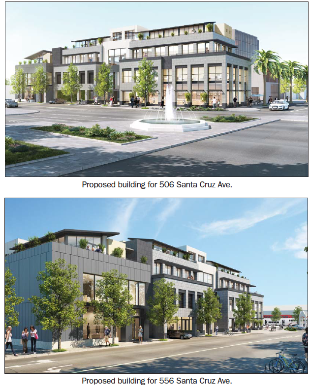 Plans for three new buildings submitted for downtown Palo Alto