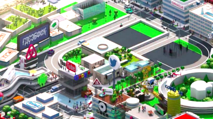 The opening sequence of Sunday’s episode of “Silicon Valley” showed the usual cartoonish collection of local corporate buildings belonging to Oracle, HP, Intel, Twitter, YouTube, etc. Look carefully at the Facebook headquarters. Facebook is under intense scrutiny over its role in Russian interference in the 2016 presidential election.