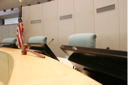Menlo Park's City Council chambers. Photo from city website