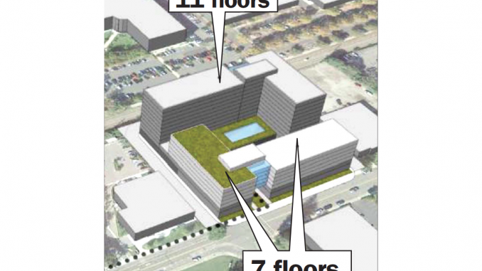 A proposed apartment complex at 400 Logue Ave. in Mountain View.