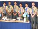 BOY SCOUTS, from left, Brian Chao, Eric Mow, Arjun Singla, Andrew Shieh, Gage Rodriguez, Ryan McCauley, Braydon Ross and Aidan Slusser have earned the rank of Eagle Scout. They all belong to Troop 30 of Los Altos.
