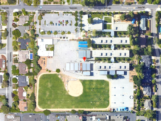 Loyola Elementary School as seen from Google Earth