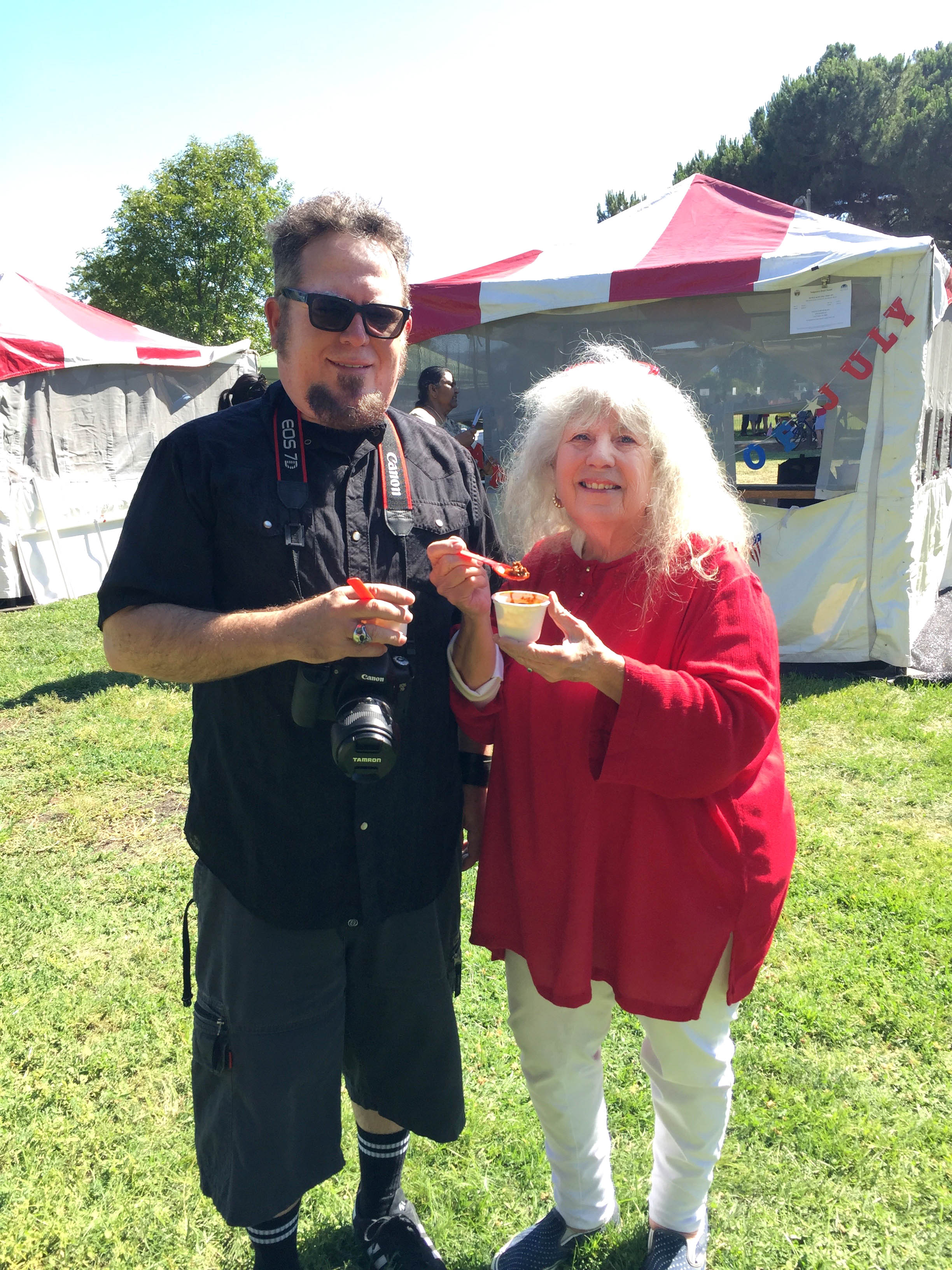 Geraldine Kinyon and her son, Jonathan Kinyon. Post photo by Emily Mibach.