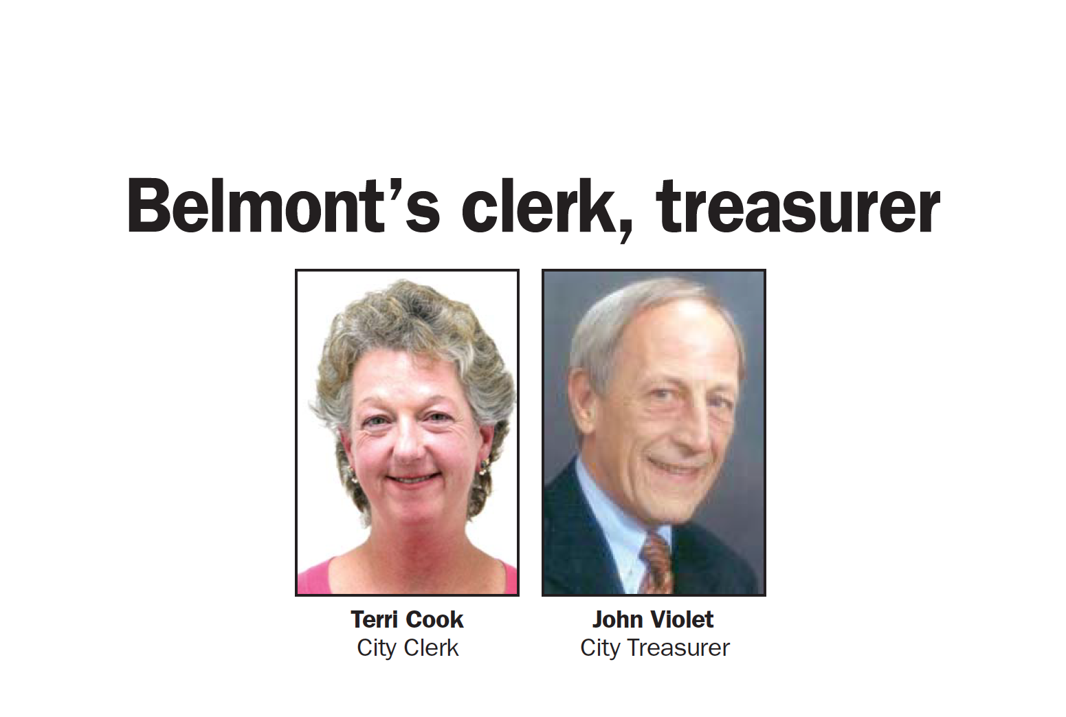 belmont clerk treasurer Palo Alto Daily Post