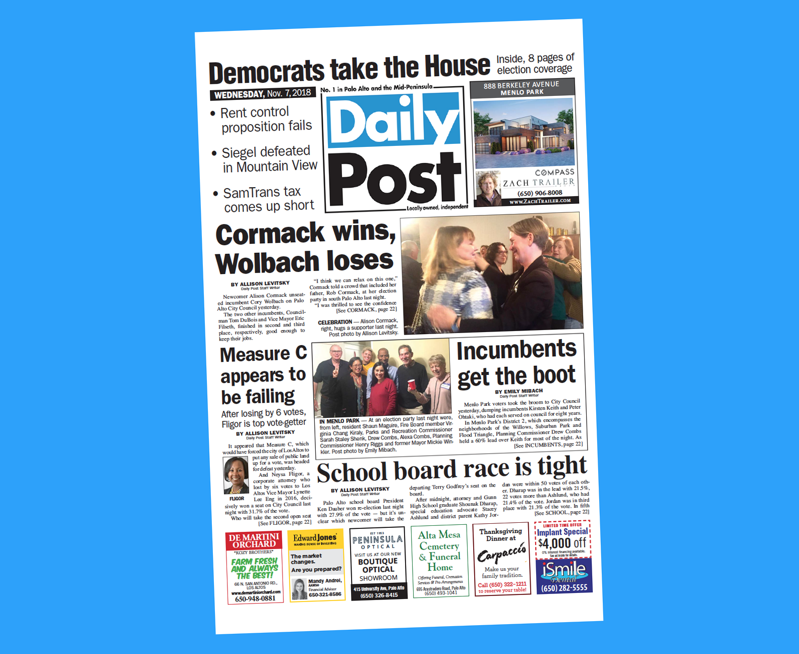 Pick up today's election edition of the Post Palo Alto Daily Post
