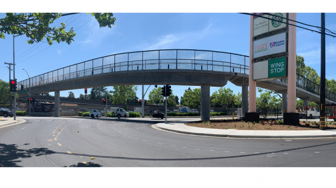 The new overpass over Highway 101 in East Palo Alto. Photo courtesy of the city of East Palo Alto.