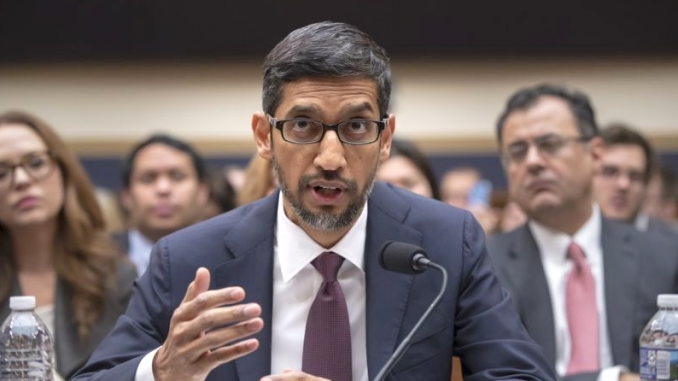 Google CEO Sundar Pichai. AP file photo.