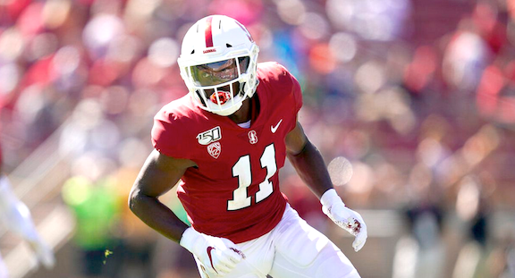 Stanford's Paulson Adebo participates in the school's pro day